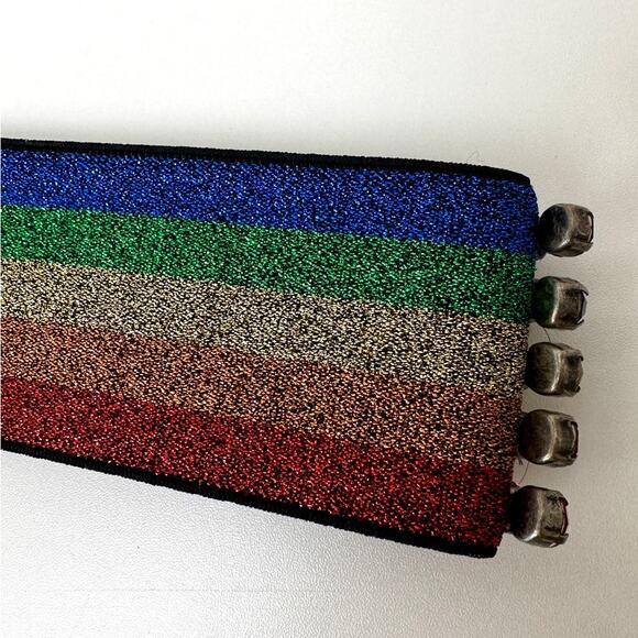 Gucci Multicolor Rhinestone Rainbow Stretch Headband main image 11